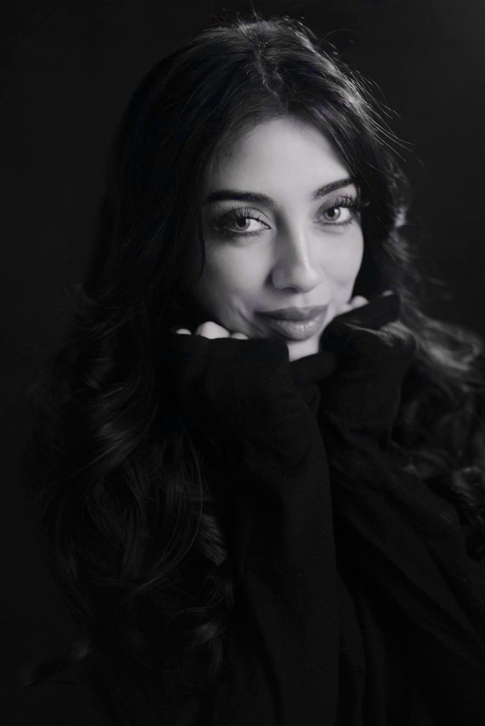 Black-and-white portrait by Chris Gorys