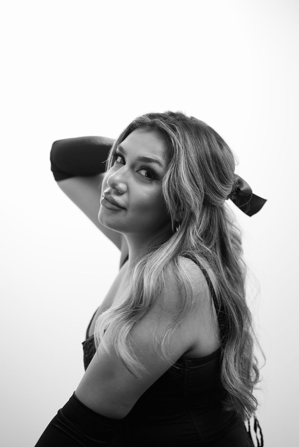 Black-and-white portrait by Chris Gorys